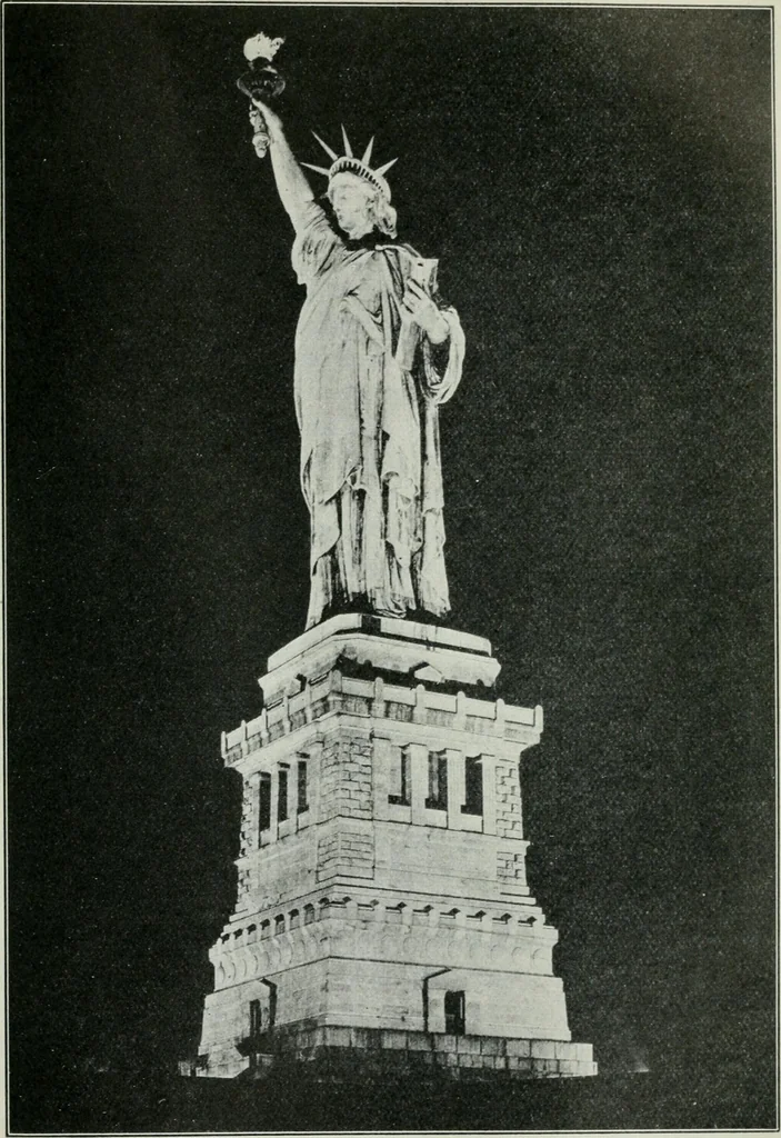 An illustration from An elementary book on electricity and magnetism and their applications, 1919, leaf 528