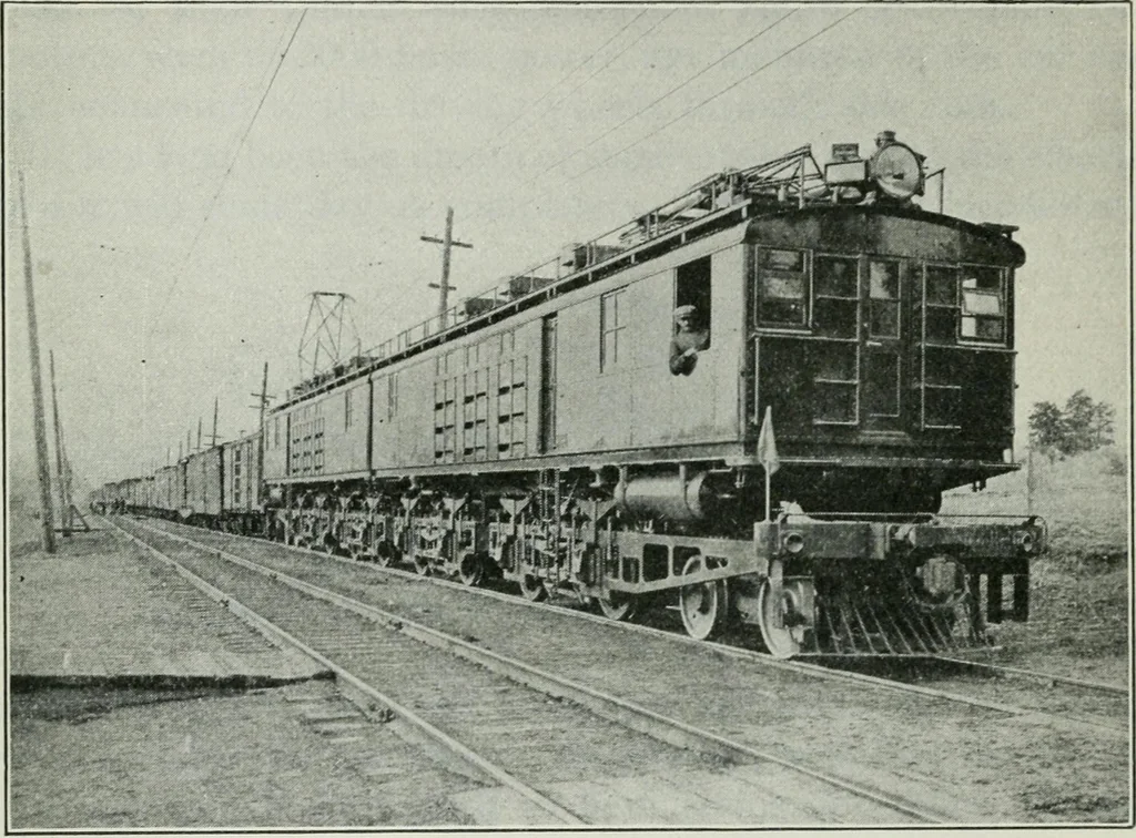 An illustration from An elementary book on electricity and magnetism and their applications, 1919, leaf 572
