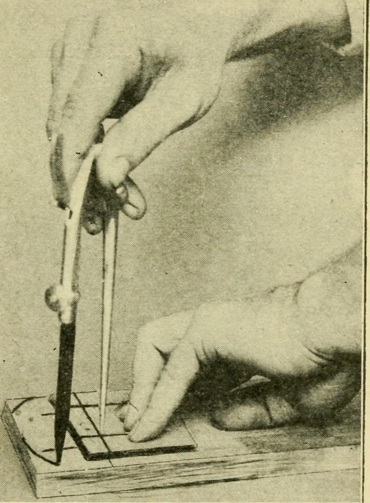 An illustration from Elementary cabinetwork for manual training classes, 1909, leaf 107