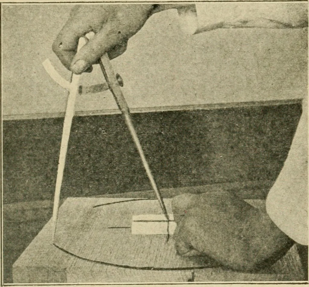An illustration from Elementary cabinetwork for manual training classes, 1909, leaf 116