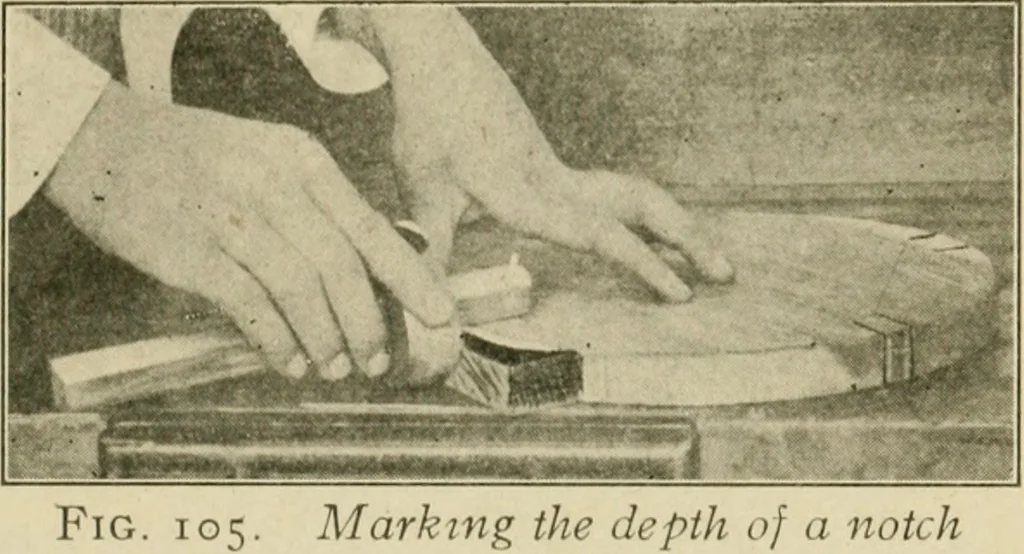 An illustration from Elementary cabinetwork for manual training classes, 1909, leaf 122
