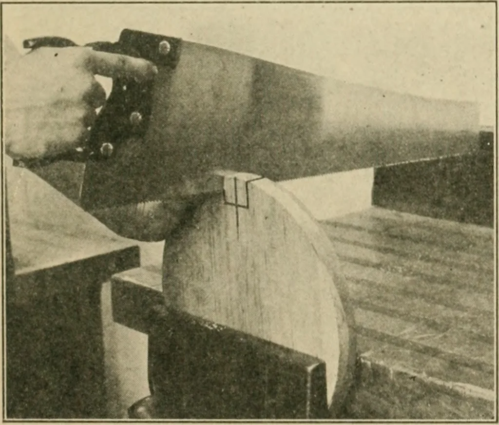 An illustration from Elementary cabinetwork for manual training classes, 1909, leaf 122