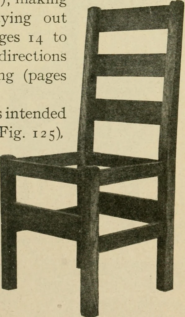 An illustration from Elementary cabinetwork for manual training classes, 1909, leaf 140