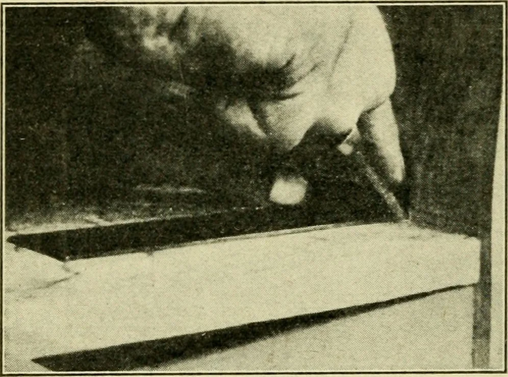 An illustration from Elementary cabinetwork for manual training classes, 1909, leaf 145