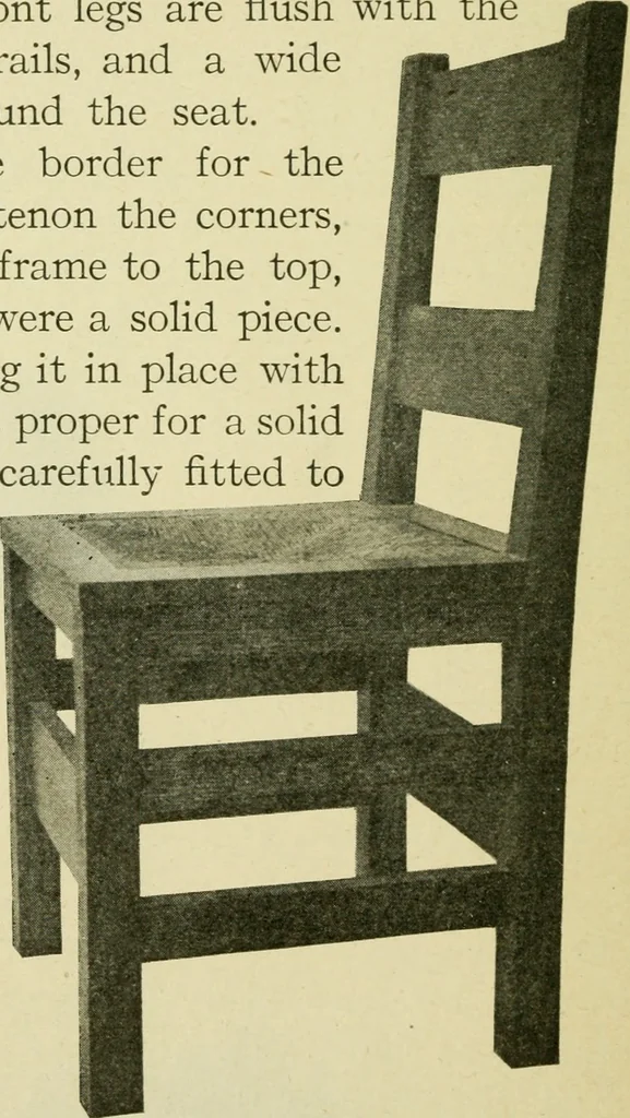 An illustration from Elementary cabinetwork for manual training classes, 1909, leaf 149