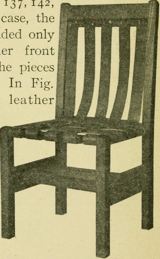An illustration from Elementary cabinetwork for manual training classes, 1909, leaf 155