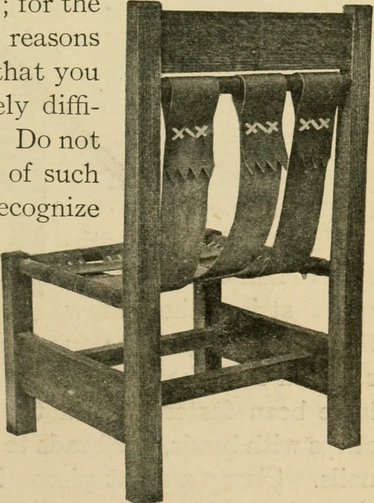 An illustration from Elementary cabinetwork for manual training classes, 1909, leaf 156
