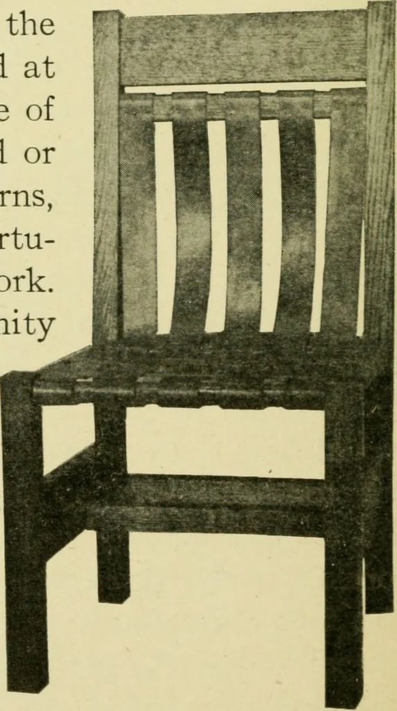 An illustration from Elementary cabinetwork for manual training classes, 1909, leaf 157