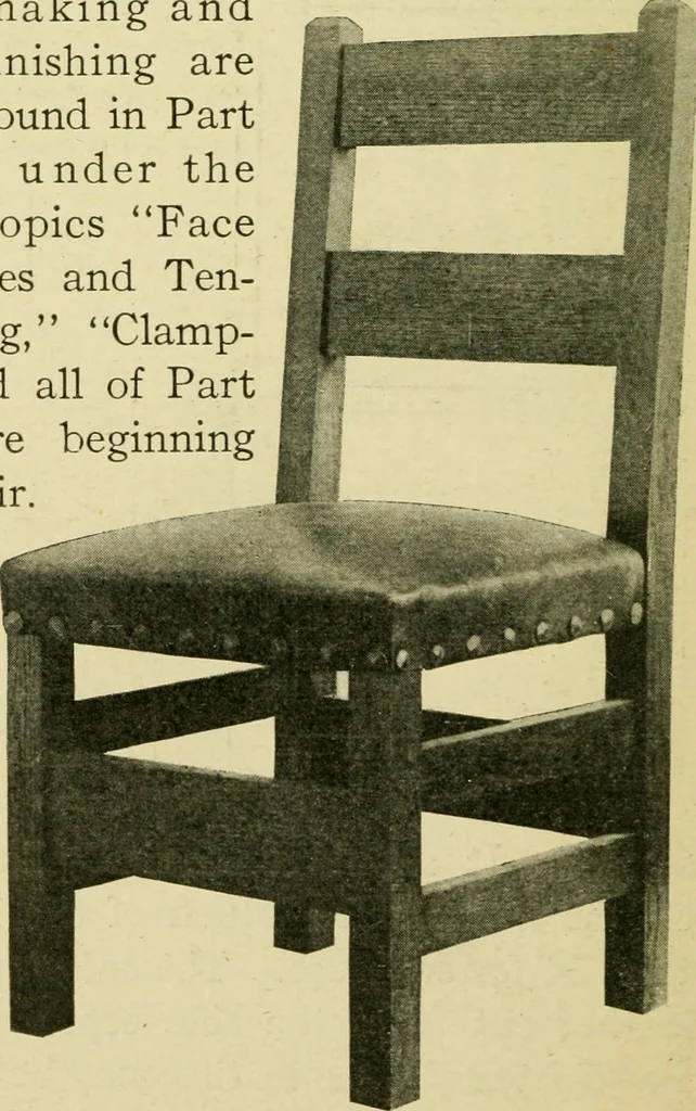 An illustration from Elementary cabinetwork for manual training classes, 1909, leaf 159