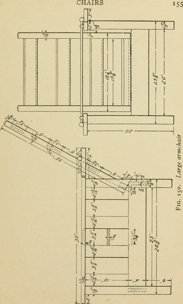 An illustration from Elementary cabinetwork for manual training classes, 1909, leaf 162