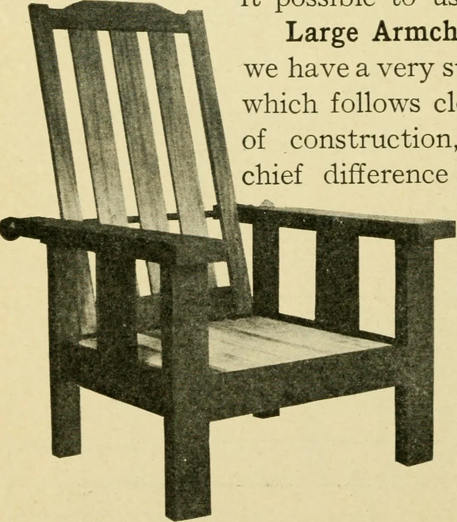 An illustration from Elementary cabinetwork for manual training classes, 1909, leaf 167