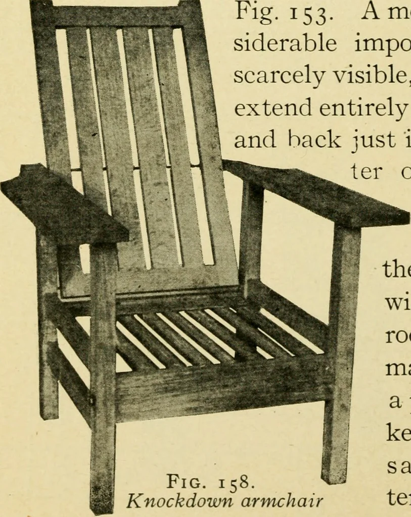 An illustration from Elementary cabinetwork for manual training classes, 1909, leaf 169