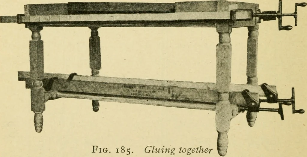 An illustration from Elementary cabinetwork for manual training classes, 1909, leaf 195