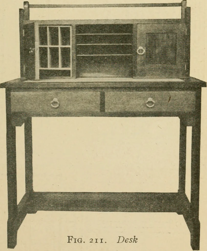 An illustration from Elementary cabinetwork for manual training classes, 1909, leaf 226