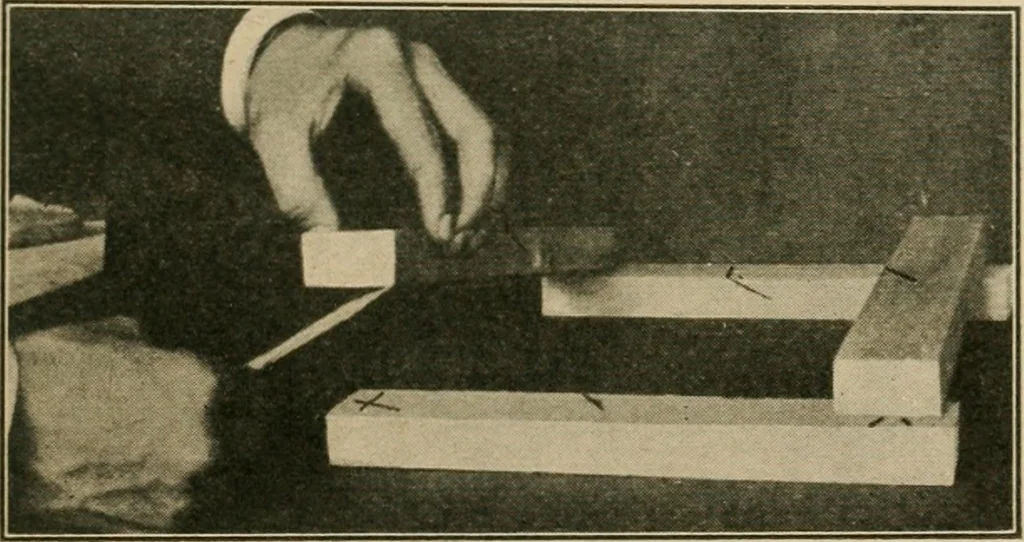 An illustration from Elementary cabinetwork for manual training classes, 1909, leaf 240