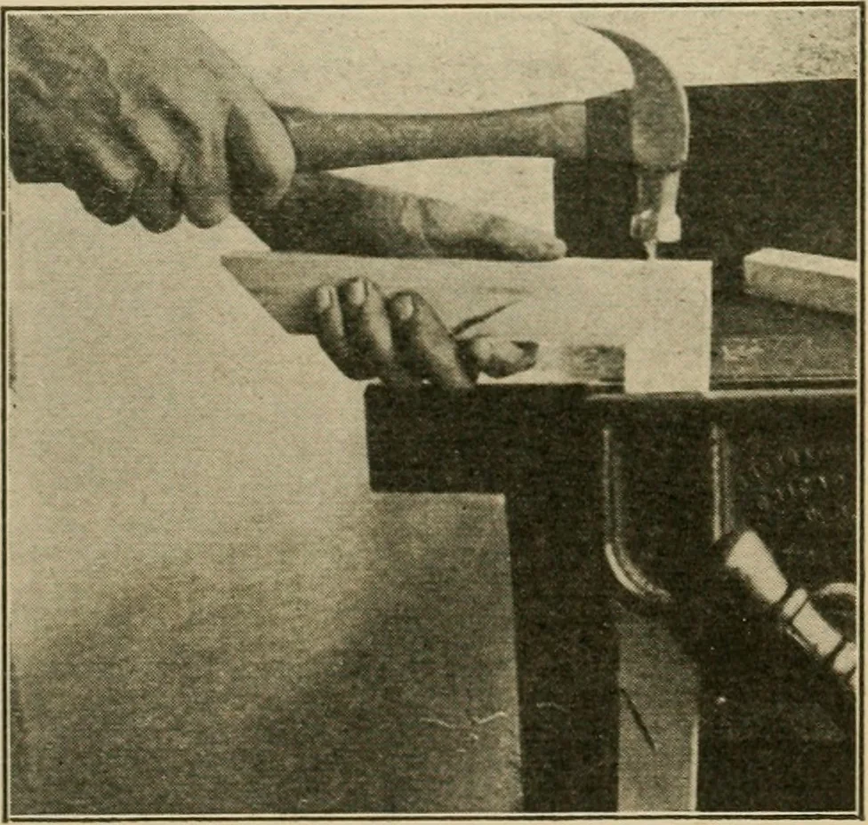 An illustration from Elementary cabinetwork for manual training classes, 1909, leaf 244