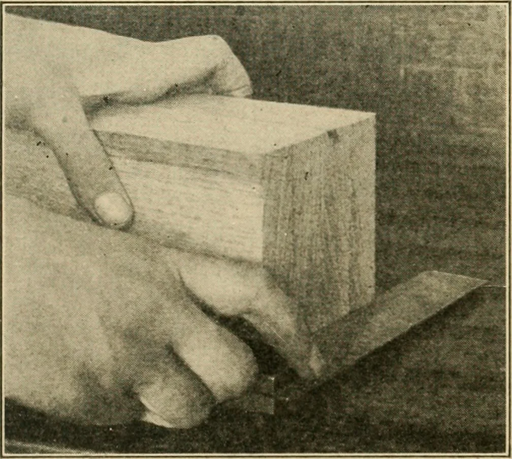 An illustration from Elementary cabinetwork for manual training classes, 1909, leaf 32