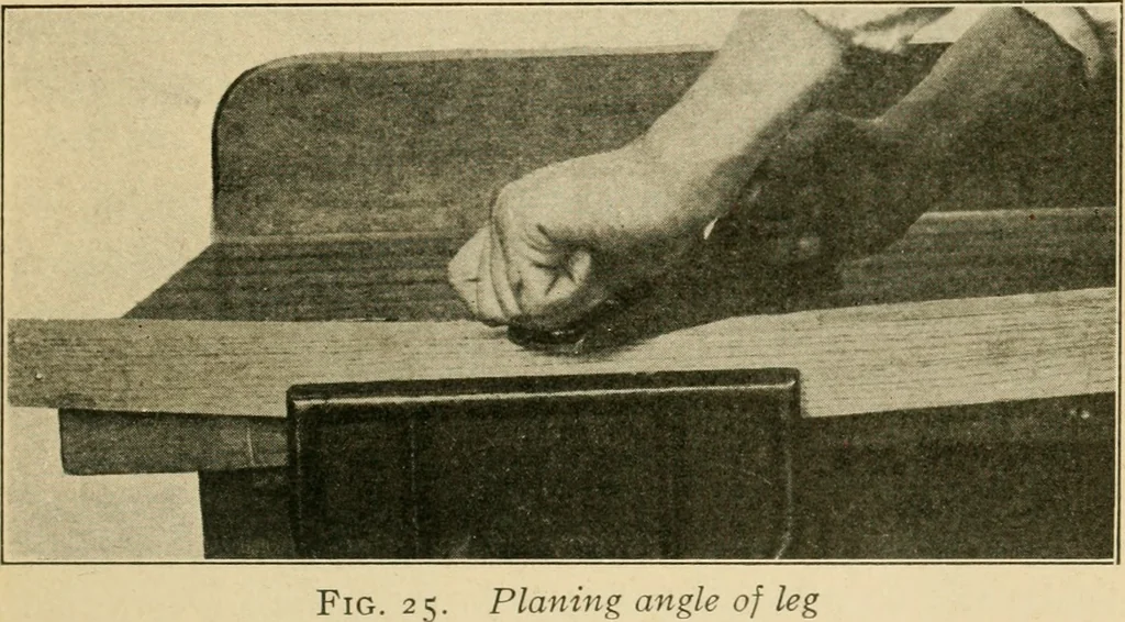 An illustration from Elementary cabinetwork for manual training classes, 1909, leaf 48