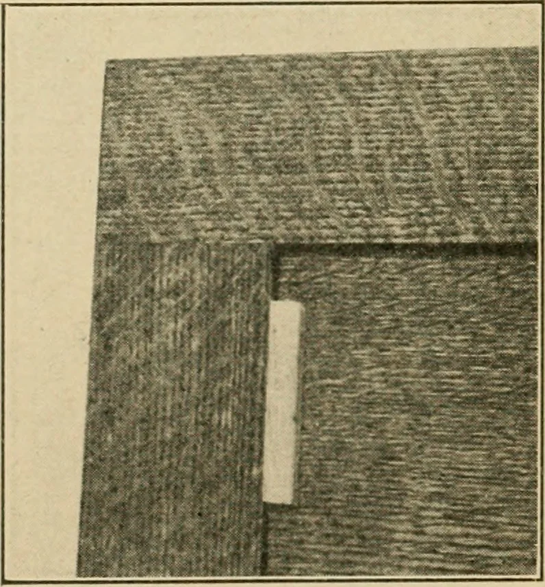 An illustration from Elementary cabinetwork for manual training classes, 1909, leaf 54