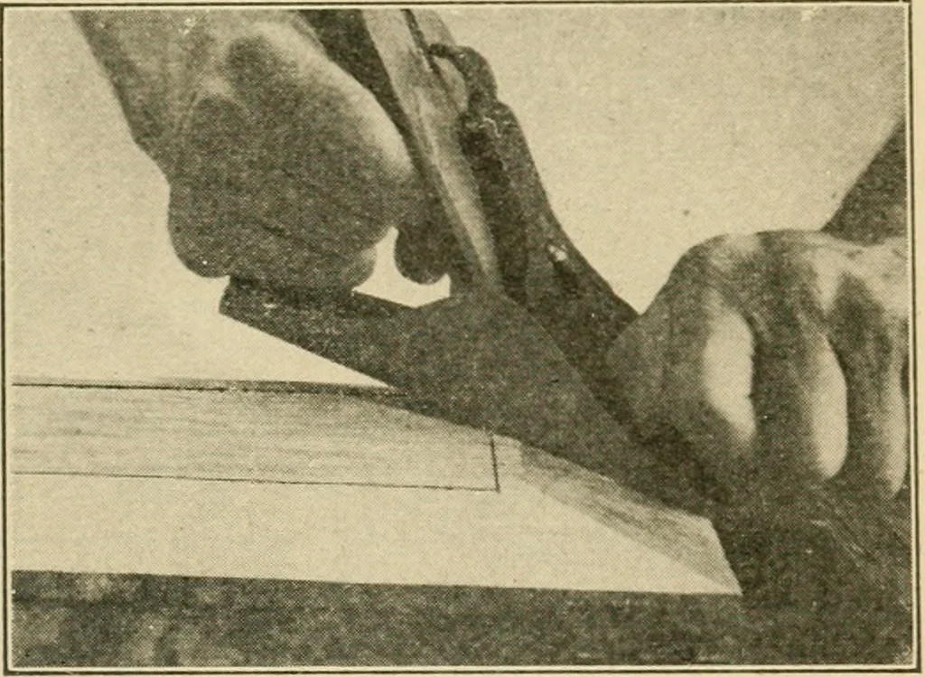 An illustration from Elementary cabinetwork for manual training classes, 1909, leaf 58