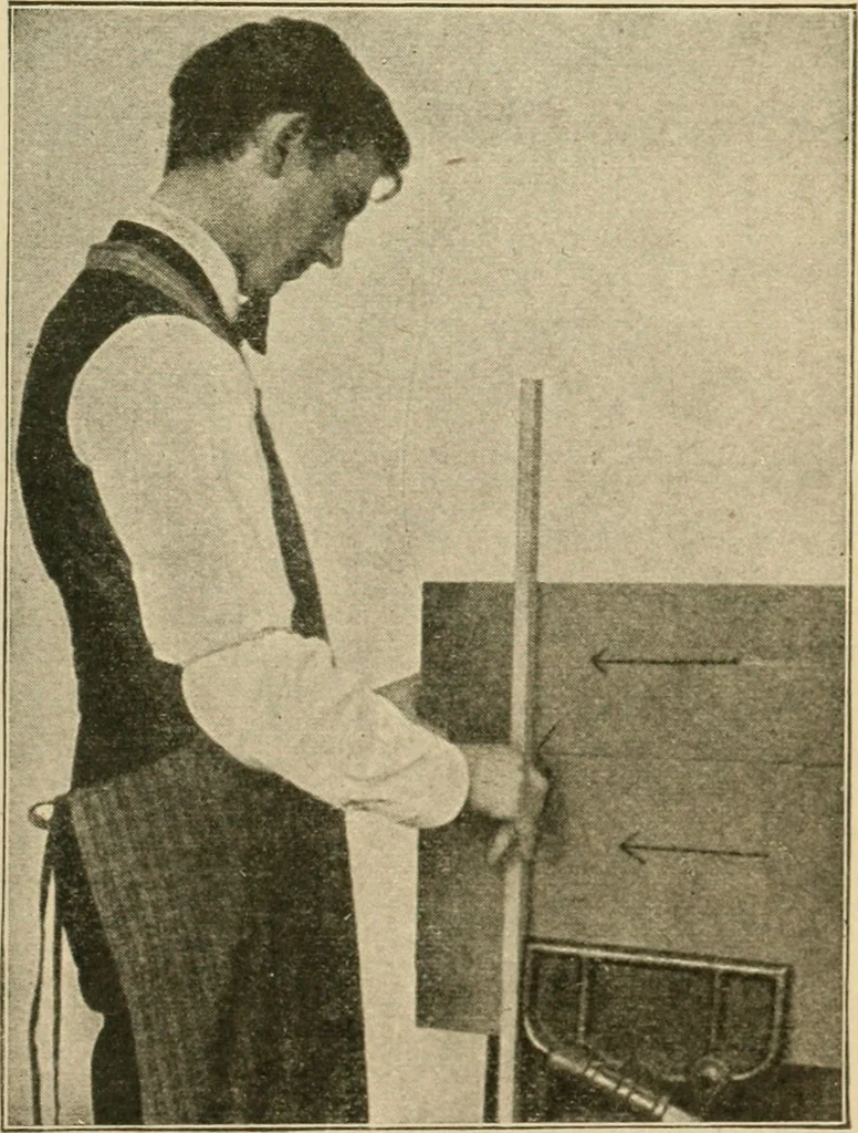 An illustration from Elementary cabinetwork for manual training classes, 1909, leaf 64
