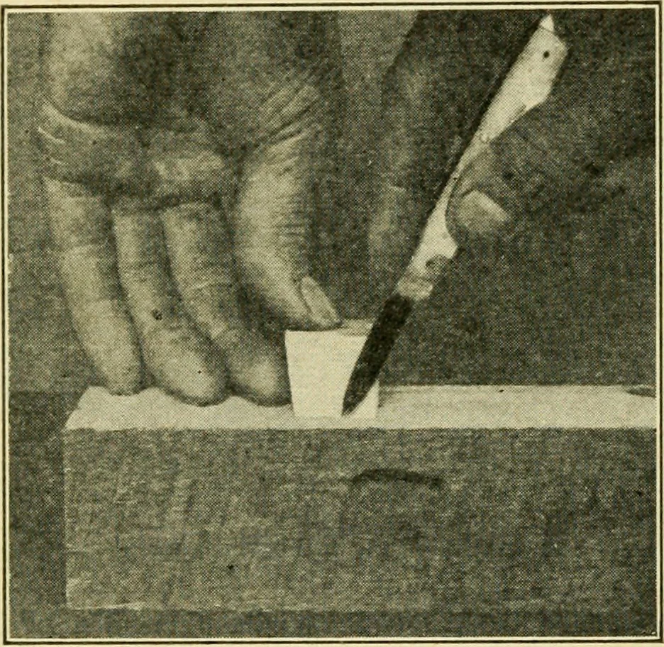 An illustration from Elementary cabinetwork for manual training classes, 1909, leaf 83