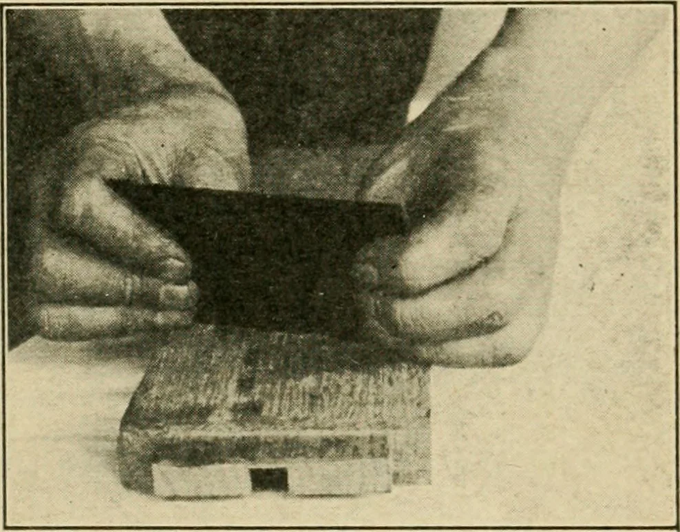 An illustration from Elementary cabinetwork for manual training classes, 1909, leaf 88
