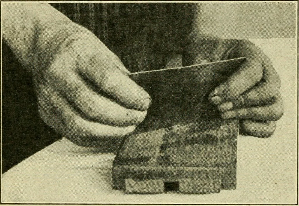 An illustration from Elementary cabinetwork for manual training classes, 1909, leaf 89