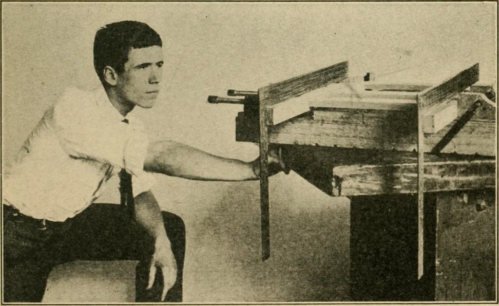 An illustration from Elementary cabinetwork for manual training classes, 1909, leaf 96