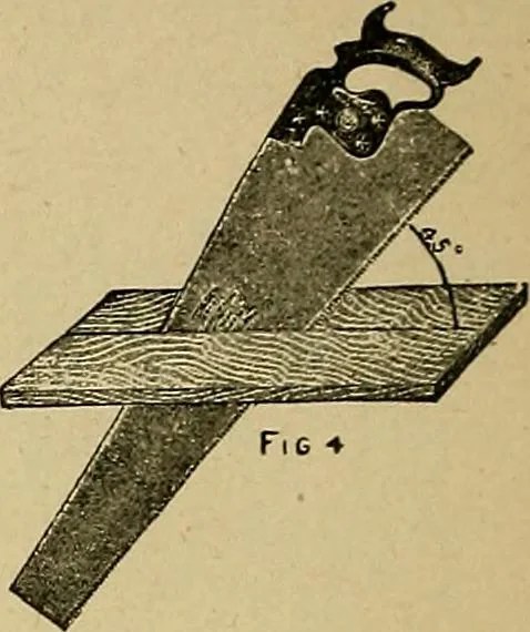 An illustration from Elementary course in woodwork ; designed for use in high and technical schools, with one hundred and thirty-four illustrations, by George Alexander Ross, 1901, leaf 16