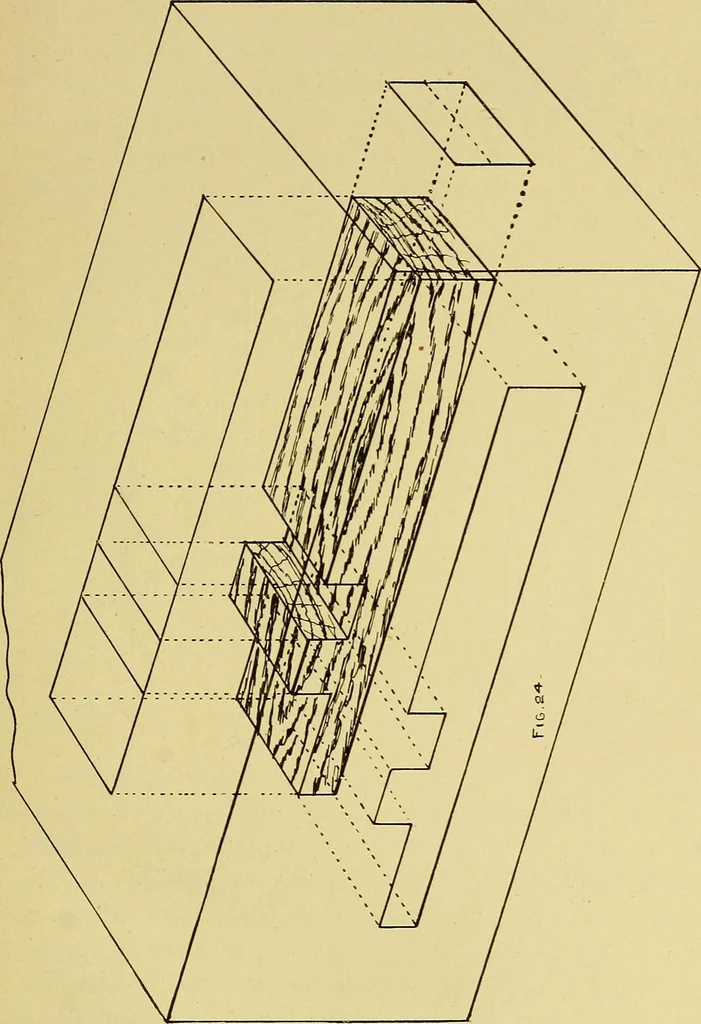An illustration from Elementary course in woodwork ; designed for use in high and technical schools, with one hundred and thirty-four illustrations, by George Alexander Ross, 1901, leaf 29