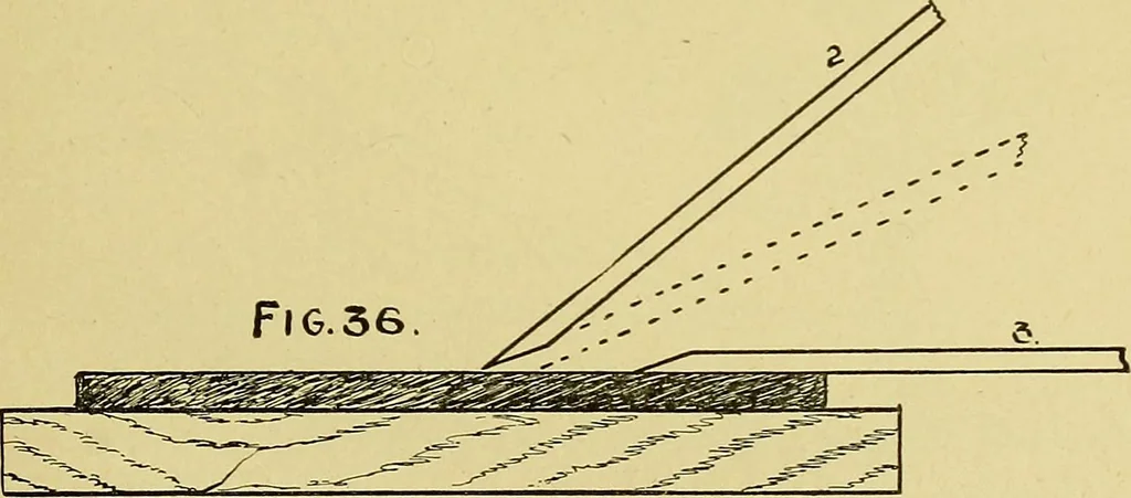 An illustration from Elementary course in woodwork ; designed for use in high and technical schools, with one hundred and thirty-four illustrations, by George Alexander Ross, 1901, leaf 37