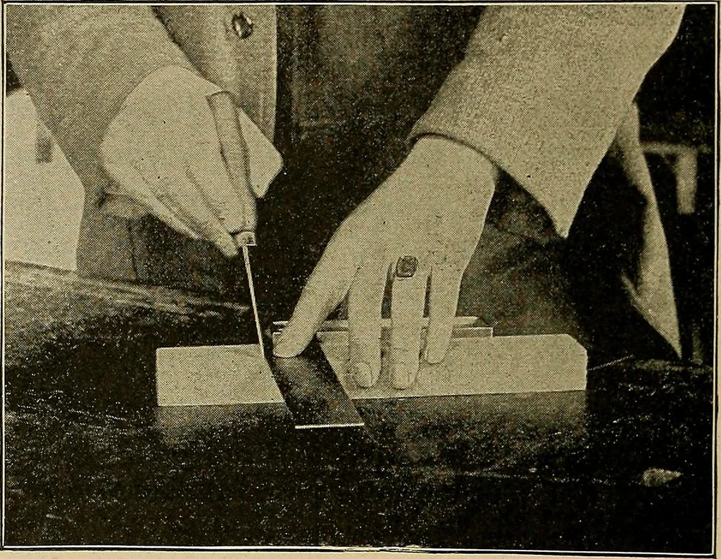 An illustration from Elementary course in woodwork ; designed for use in high and technical schools, with one hundred and thirty-four illustrations, by George Alexander Ross, 1901, leaf 42
