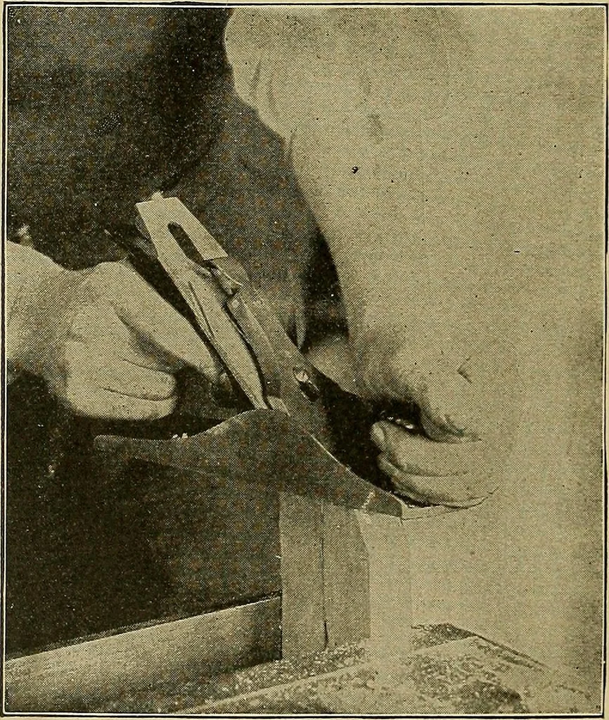 An illustration from Elementary course in woodwork ; designed for use in high and technical schools, with one hundred and thirty-four illustrations, by George Alexander Ross, 1901, leaf 42