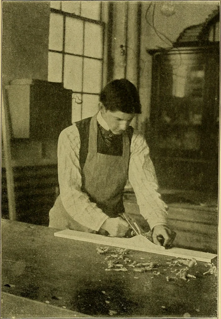 An illustration from Elementary course in woodwork ; designed for use in high and technical schools, with one hundred and thirty-four illustrations, by George Alexander Ross, 1901, leaf 45