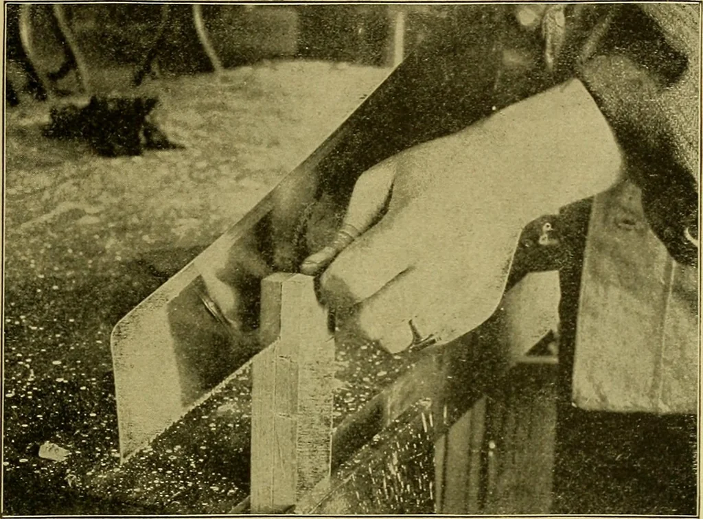 An illustration from Elementary course in woodwork ; designed for use in high and technical schools, with one hundred and thirty-four illustrations, by George Alexander Ross, 1901, leaf 49