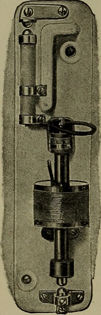 An illustration from Elementary electricity up-to-date;, 1909, leaf 117