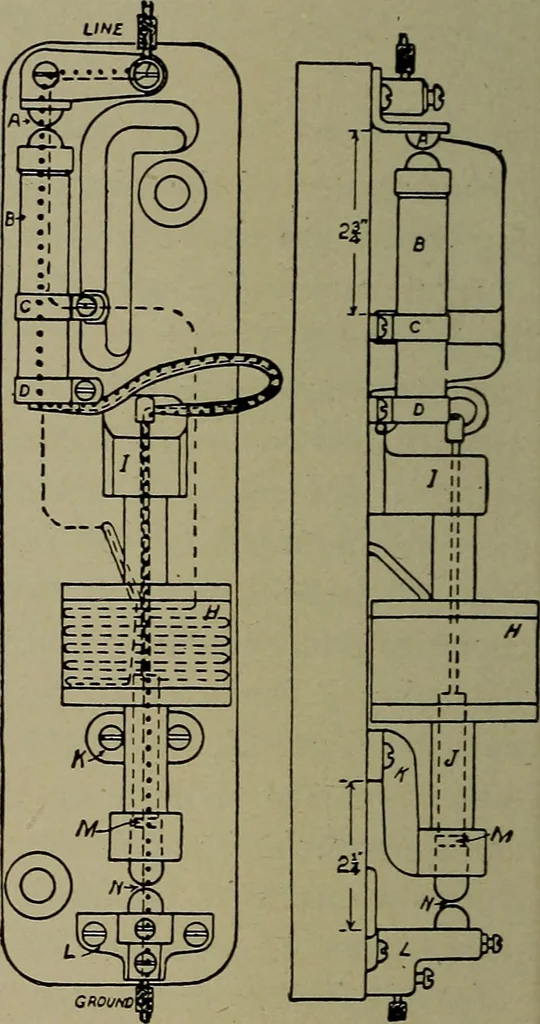 An illustration from Elementary electricity up-to-date;, 1909, leaf 117