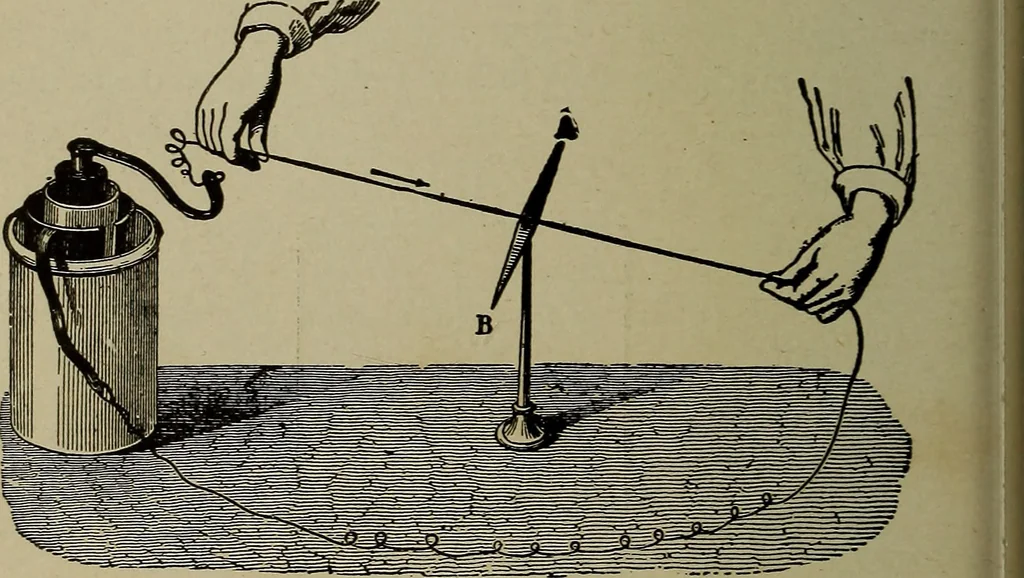 An illustration from Elementary electricity up-to-date;, 1909, leaf 175