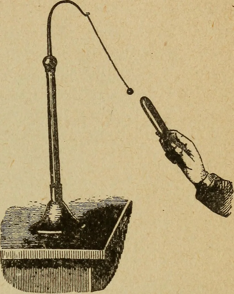 An illustration from Elementary lessons in electricity and magnetism, 1906, leaf 21