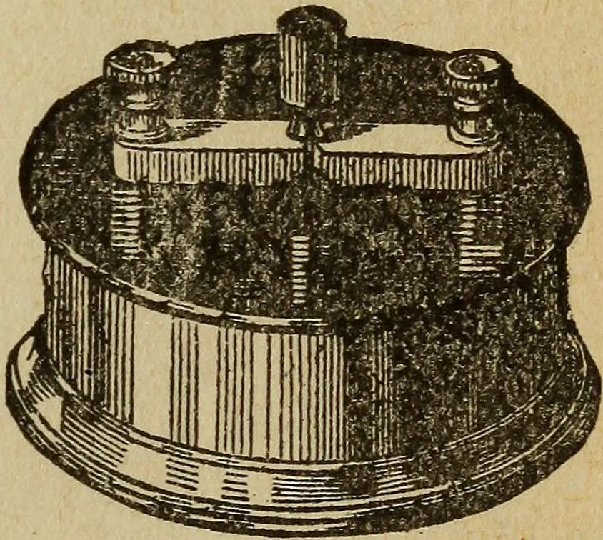 An illustration from Elementary lessons in electricity and magnetism, 1906, leaf 249