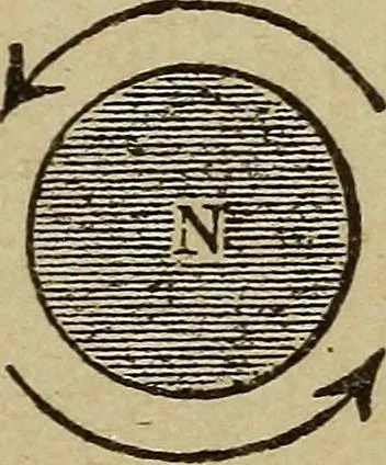 An illustration from Elementary lessons in electricity and magnetism, 1906, leaf 305