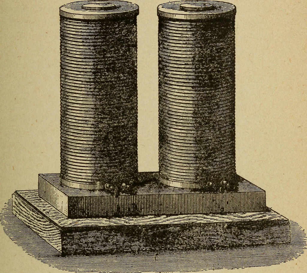 An illustration from Elementary lessons in electricity and magnetism, 1906, leaf 307
