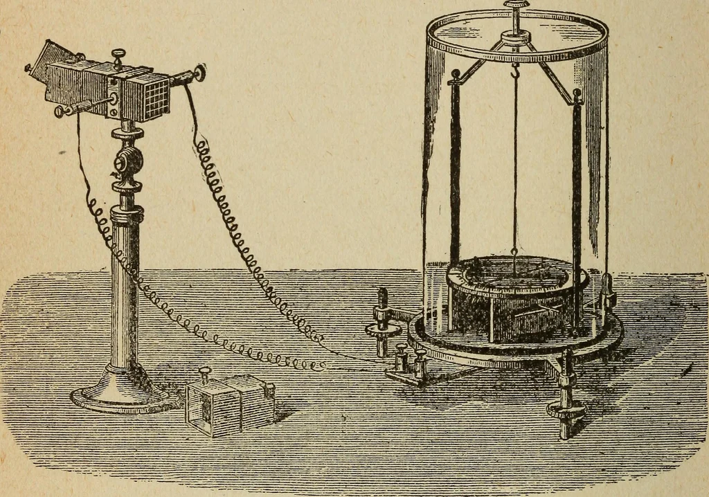 An illustration from Elementary lessons in electricity and magnetism, 1906, leaf 378