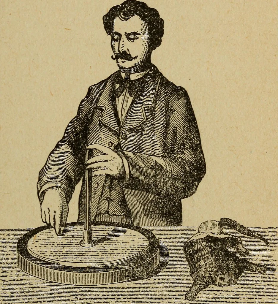 An illustration from Elementary lessons in electricity and magnetism, 1906, leaf 41