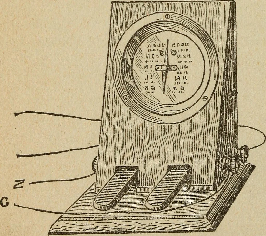 An illustration from Elementary lessons in electricity and magnetism, 1906, leaf 428