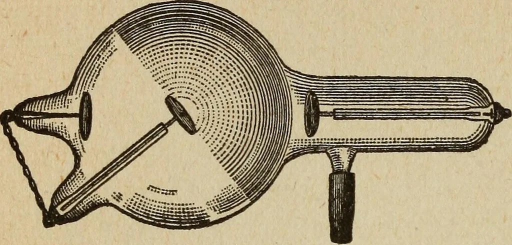 An illustration from Elementary lessons in electricity and magnetism, 1906, leaf 464