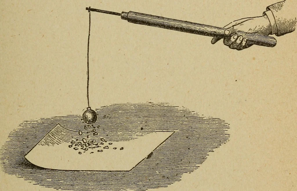 An illustration from Elementary lessons in electricity and magnetism, 1906, leaf 47