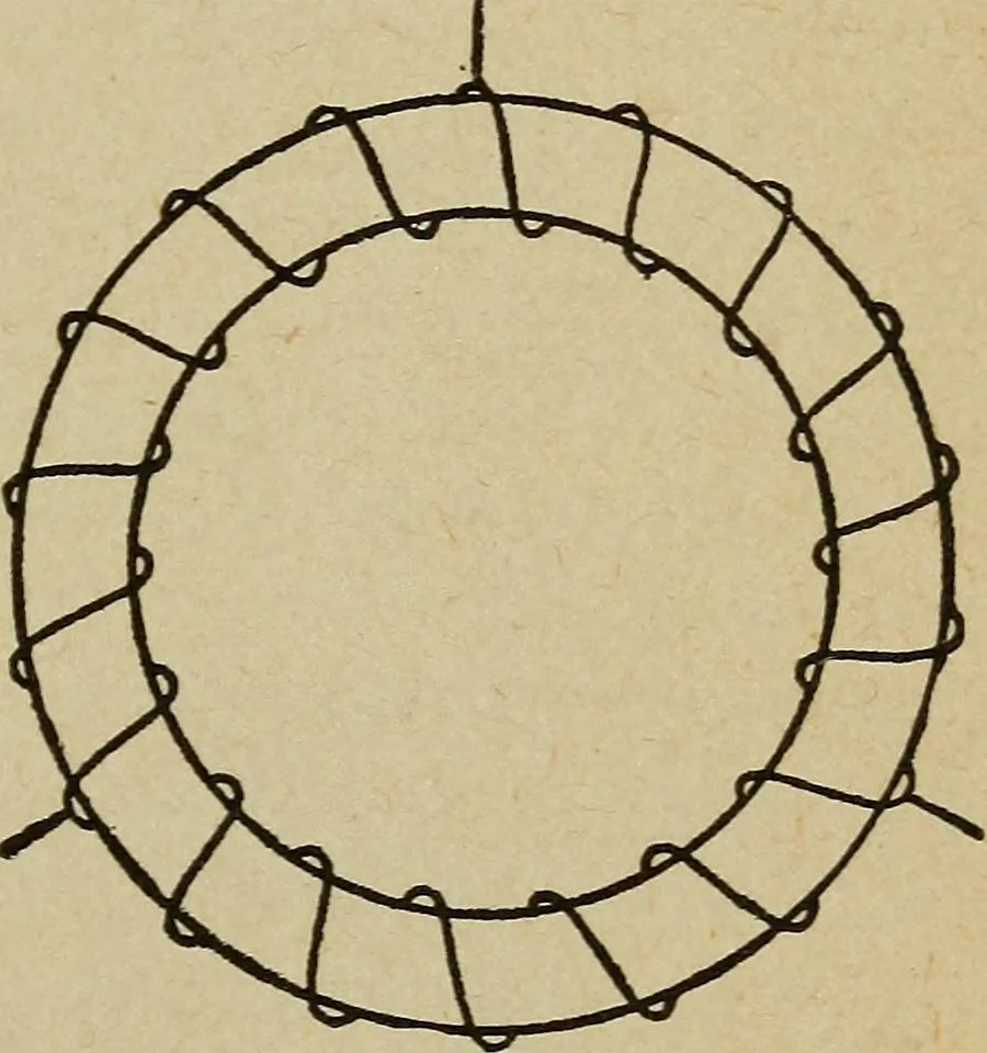 An illustration from Elementary lessons in electricity and magnetism, 1906, leaf 481