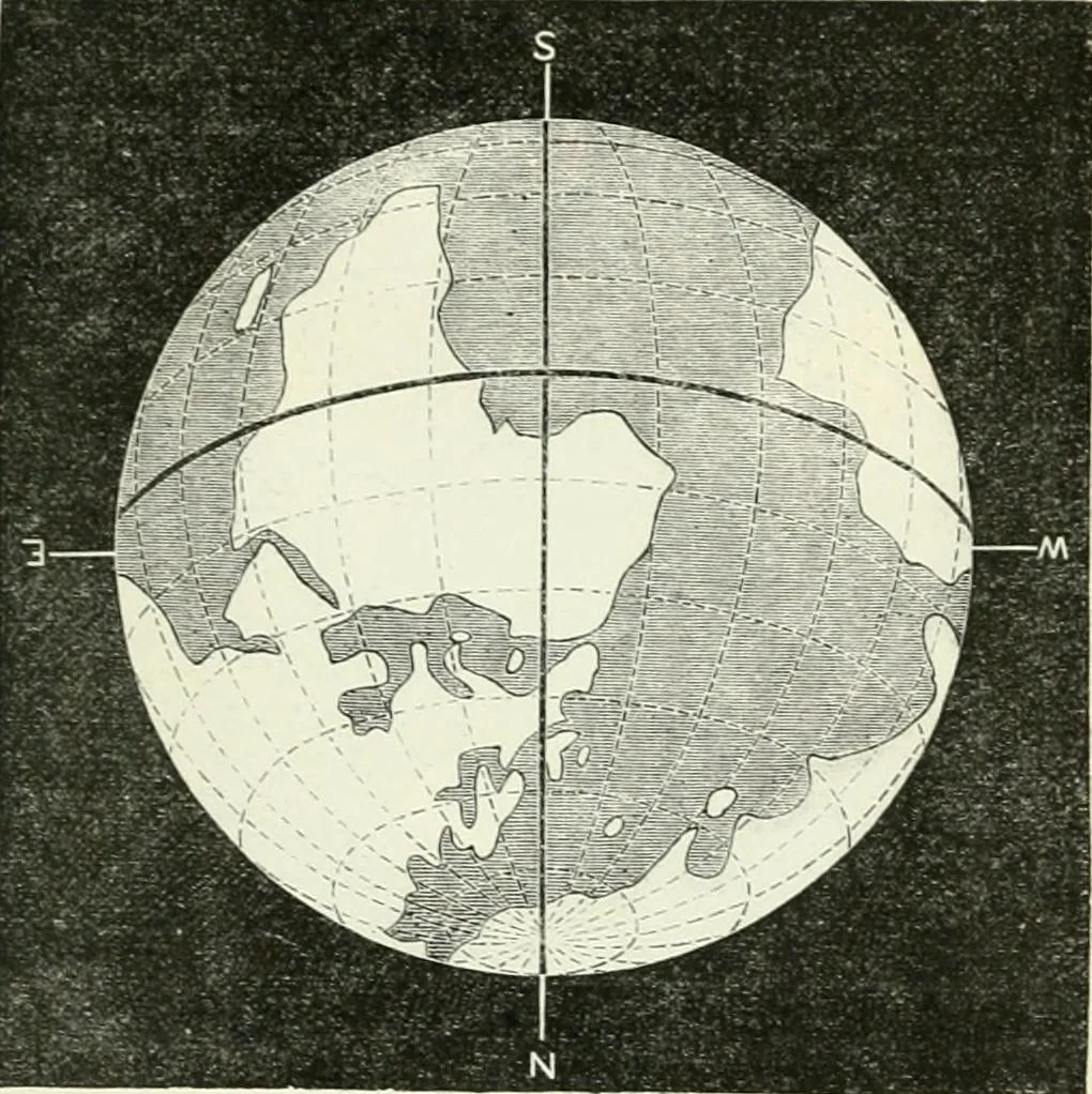 An illustration from Elementary lessons in astronomy, 1889, leaf 100